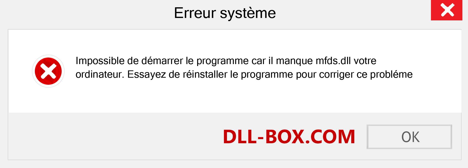 Le fichier mfds.dll est manquant ?. Télécharger pour Windows 7, 8, 10 - Correction de l'erreur manquante mfds dll sur Windows, photos, images